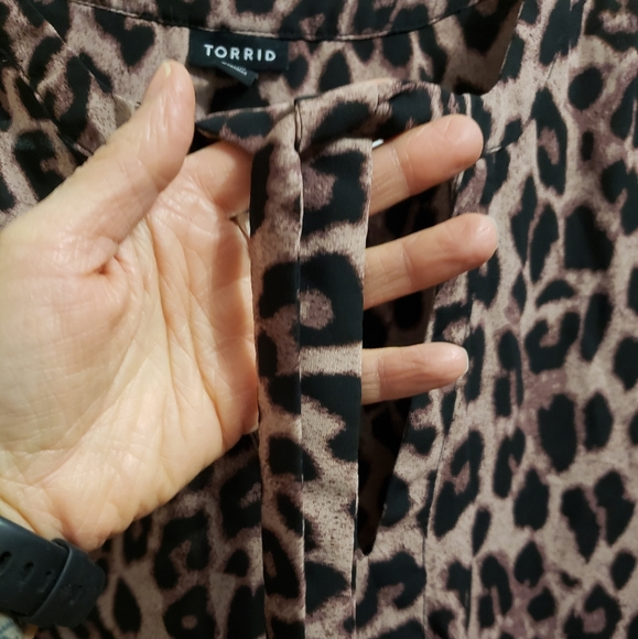 Torrid Animal Print Blouse - Picture 4 of 4